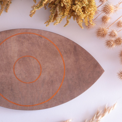 Oko natural dąb z miedzianą kreską Oko natural dąb z miedzianą kreską