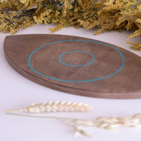 Oko natural dąb z turksusową kreską Oko natural dąb z turksusową kreską