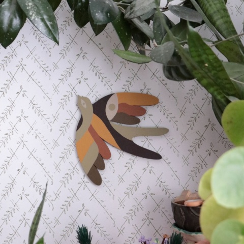 Jaskółki drewniany dekor/ art 37